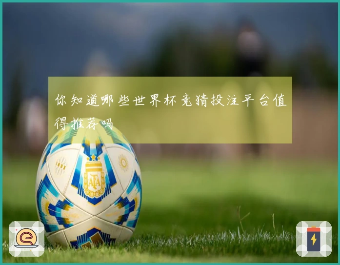 你知道哪些世界杯竞猜投注平台值得推荐吗